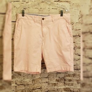 Tommy Hilfiger Flat Front Pink Chino Shorts sz 34